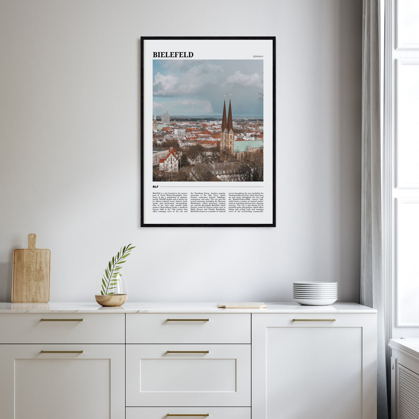 Bielefeld Travel Color Poster
