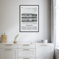 Big Bear Lake Travel B&W No 1 Poster