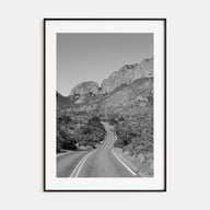 Big Bend National Park Photo B&W Poster