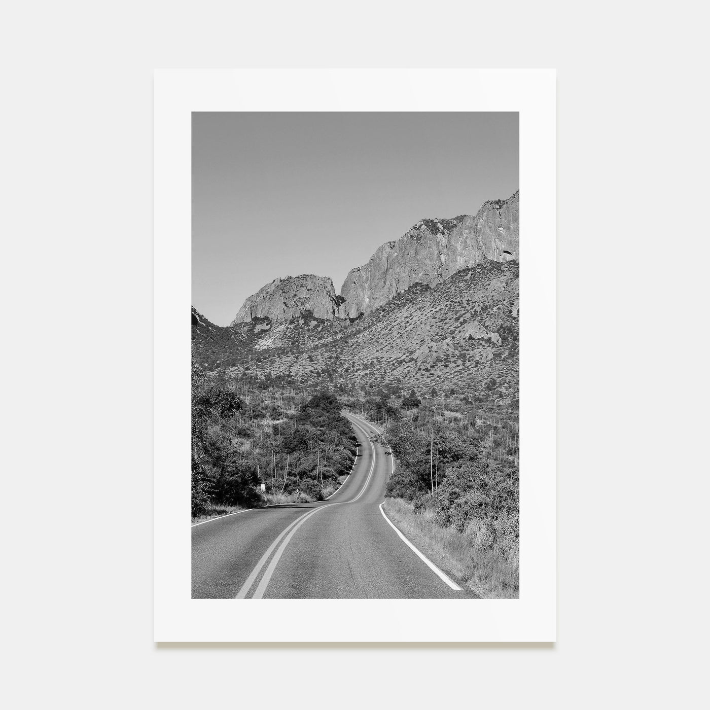 Big Bend National Park Photo B&W Poster