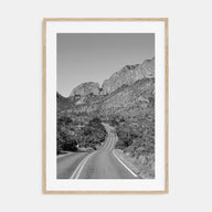 Big Bend National Park Photo B&W Poster