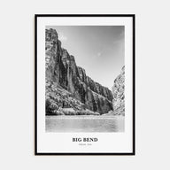 Big Bend National Park Portrait B&W Poster