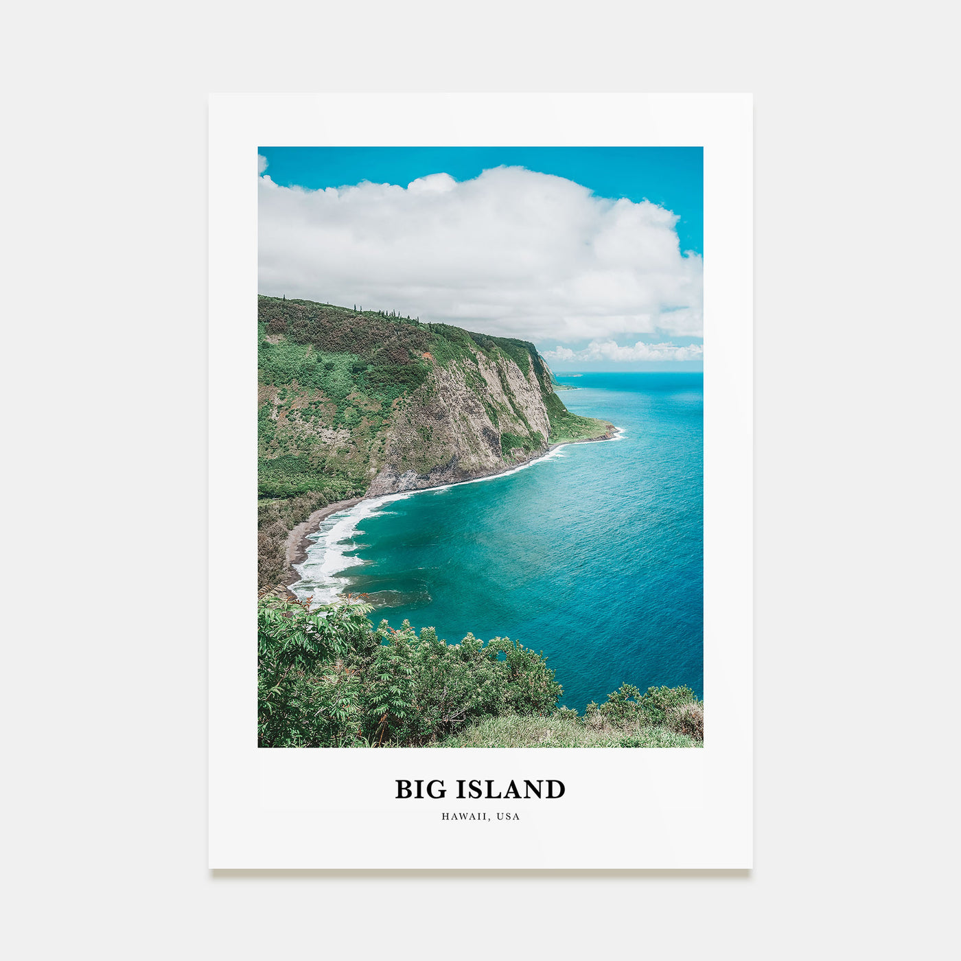 Big Island Portrait Color Poster