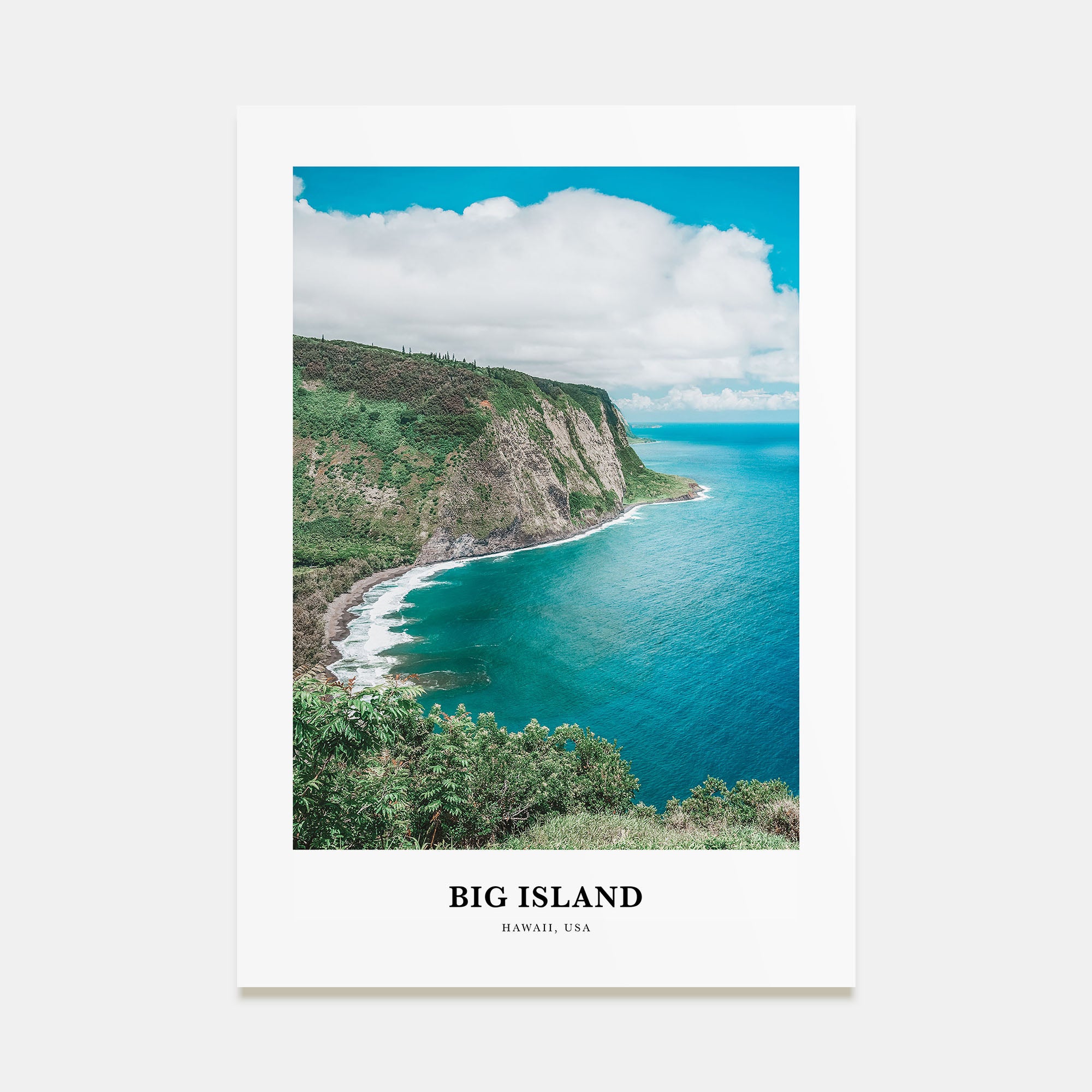 Big Island Portrait Color Poster