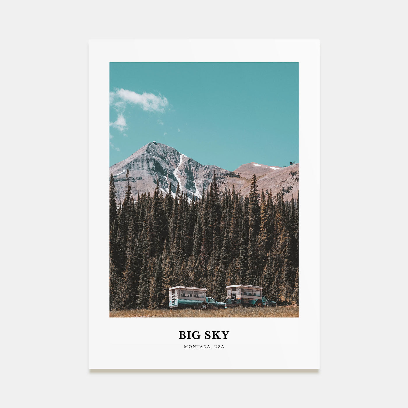 Big Sky Portrait Color Poster