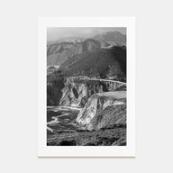 Big Sur Photo B&W No 1 Poster