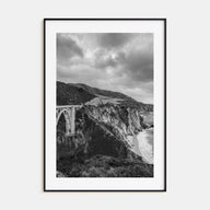 Big Sur Photo B&W No 3 Poster