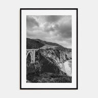 Big Sur Photo B&W No 3 Poster