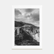 Big Sur Photo B&W No 3 Poster