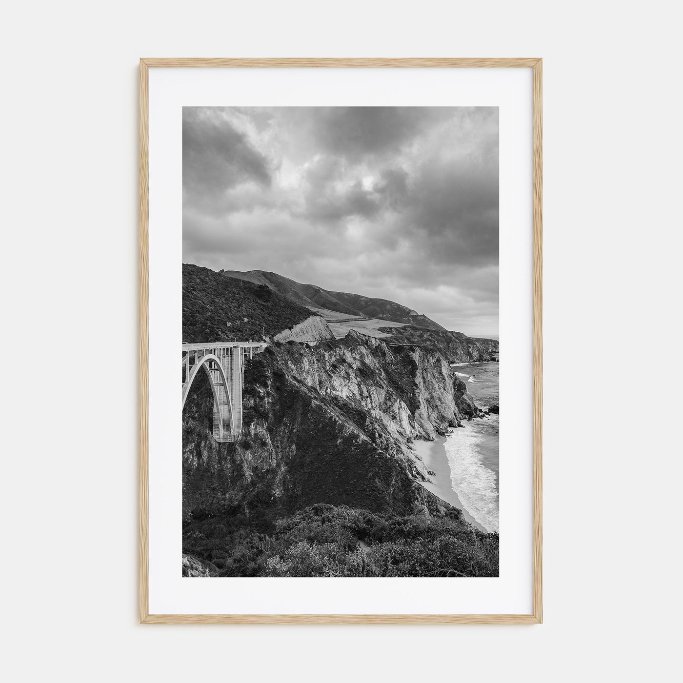 Big Sur Photo B&W No 3 Poster