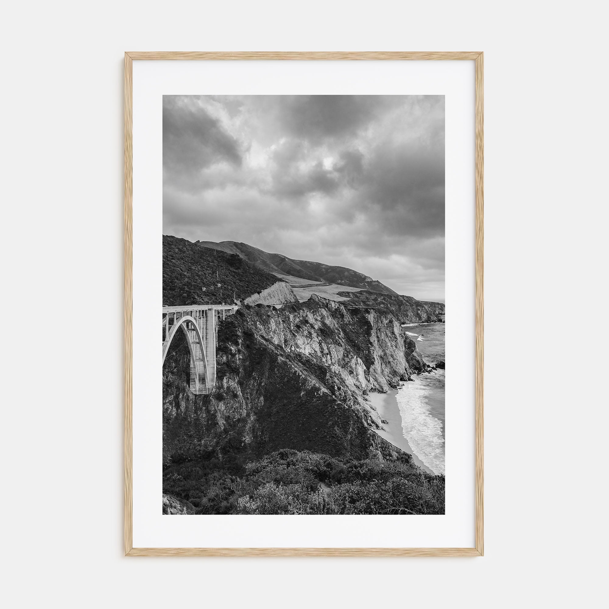 Big Sur Photo B&W No 3 Poster