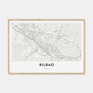 Bilbao Map Landscape Poster