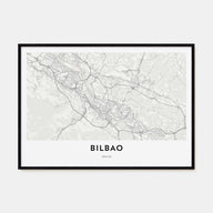 Bilbao Map Landscape Poster