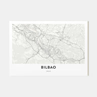Bilbao Map Landscape Poster