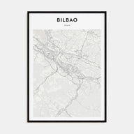 Bilbao Map Portrait Poster
