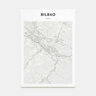 Bilbao Map Portrait Poster