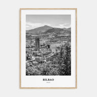 Bilbao Portrait B&W Poster