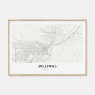 Billings Map Landscape Poster