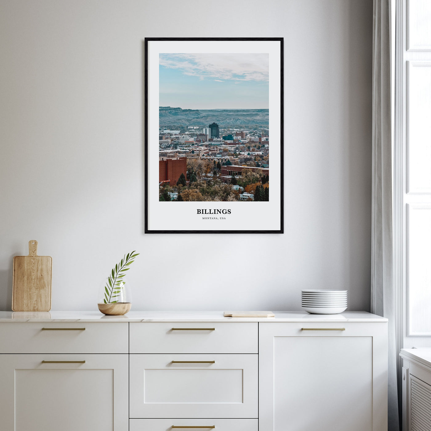 Billings Portrait Color Poster
