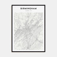 Birmingham, Alabama Map Portrait Poster