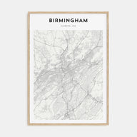 Birmingham, Alabama Map Portrait Poster