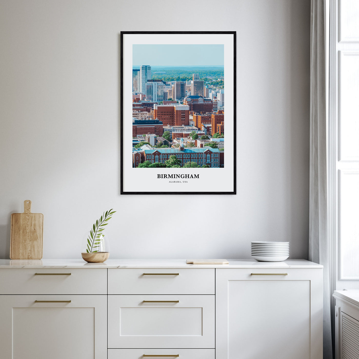 Birmingham, Alabama Portrait Color Poster