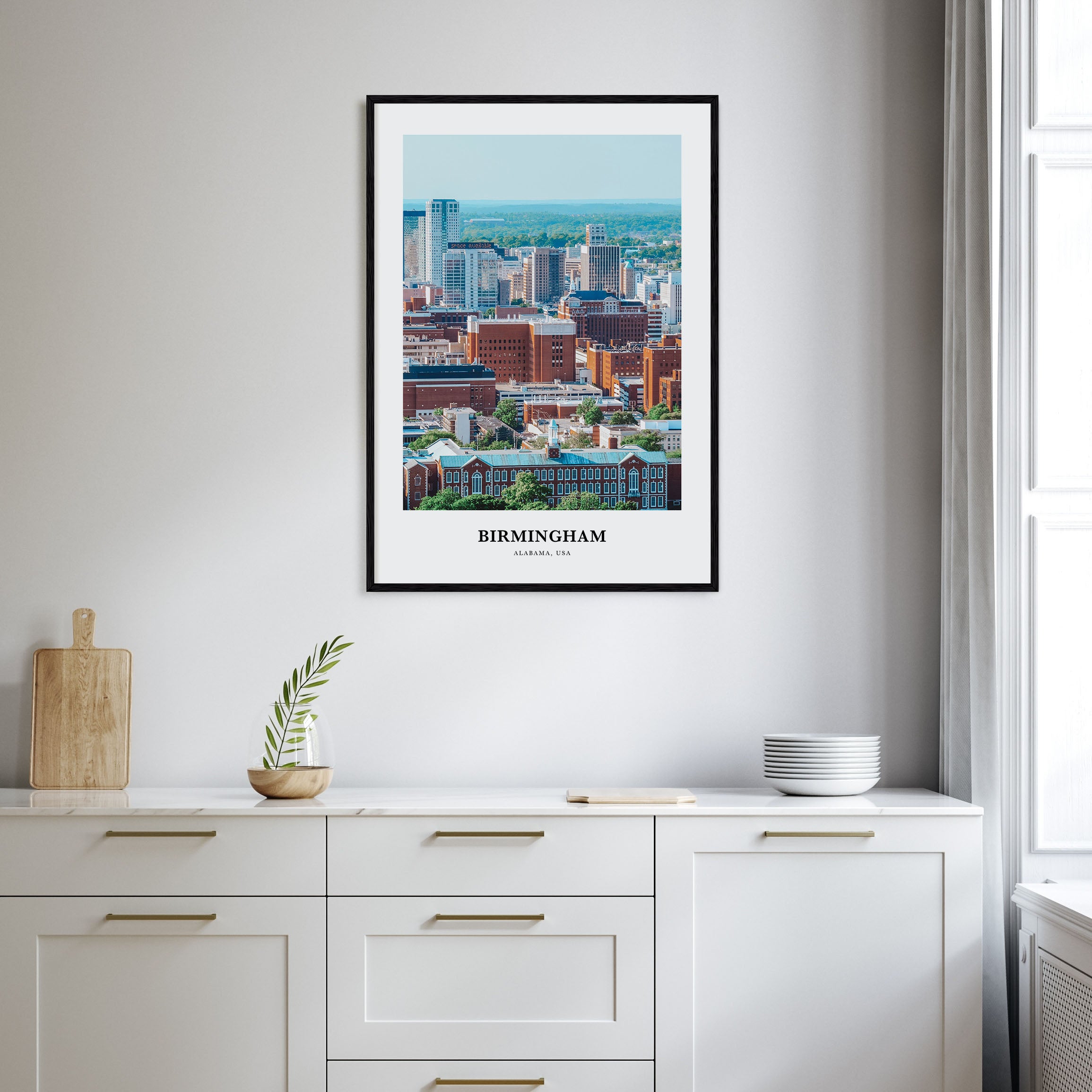 Birmingham, Alabama Portrait Color Poster