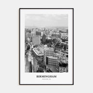 Birmingham, England Portrait B&W Poster