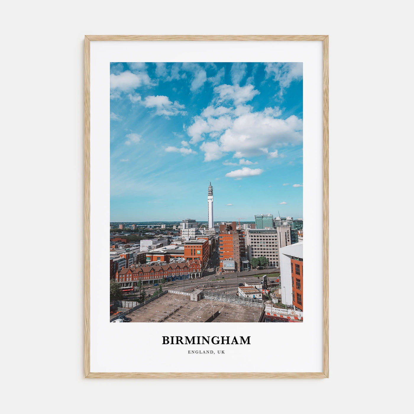 Birmingham, England Portrait Color Poster
