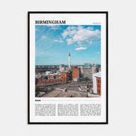 Birmingham, England Travel Color Poster