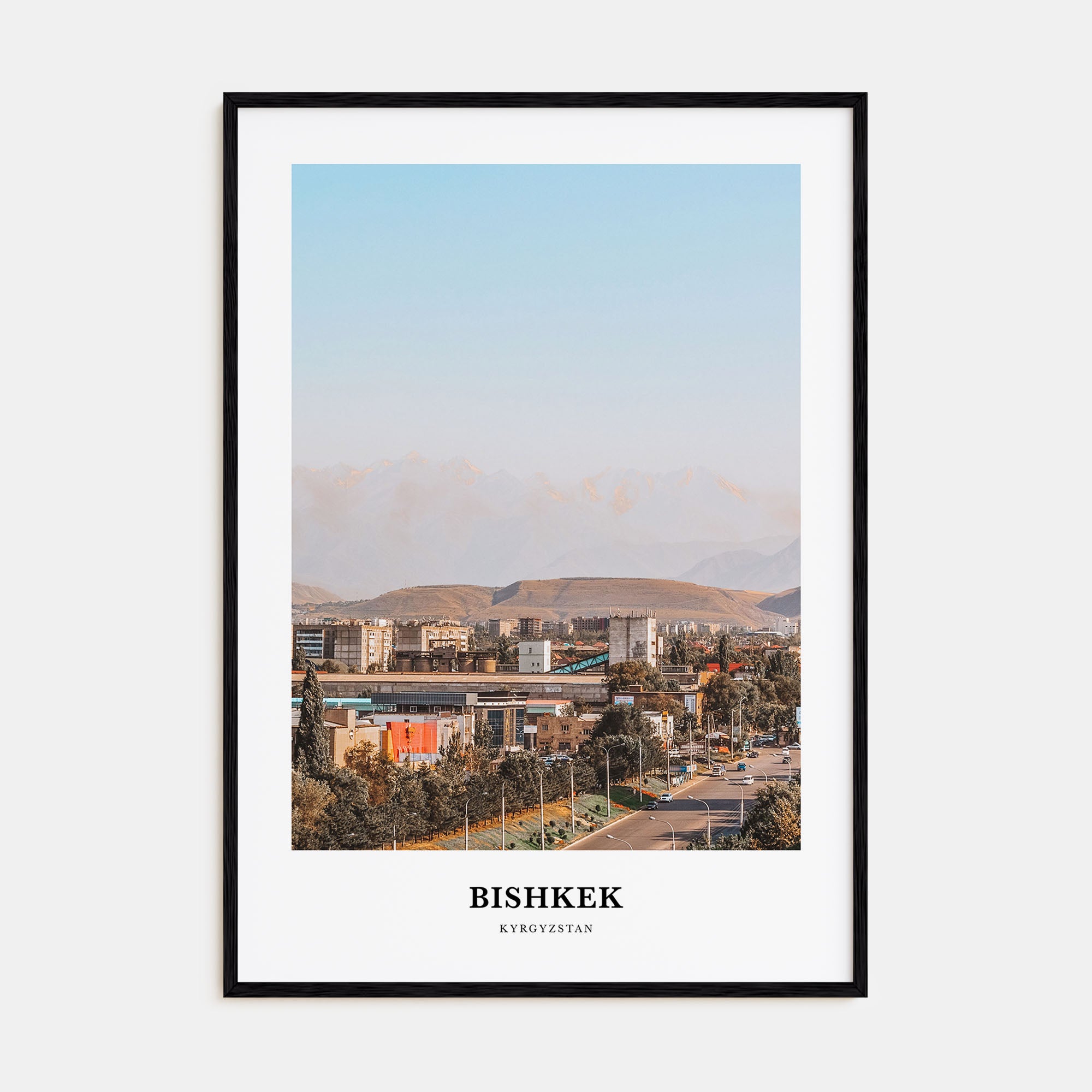 Bishkek Portrait Color Poster