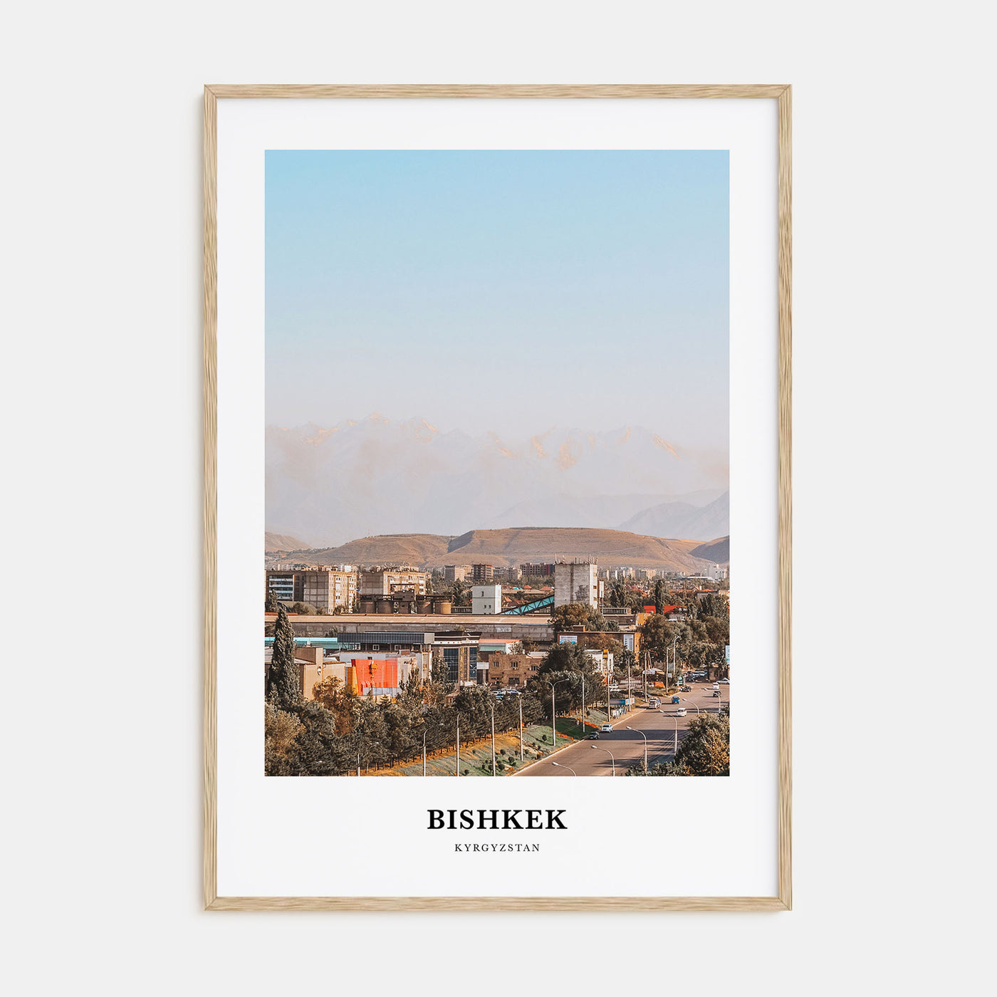 Bishkek Portrait Color Poster