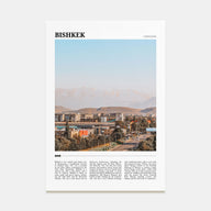 Bishkek Travel Color Poster