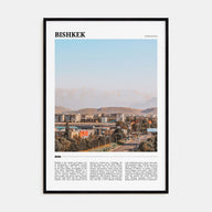 Bishkek Travel Color Poster