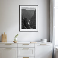 Black Canyon of the Gunnison National Park Photo B&W Poster