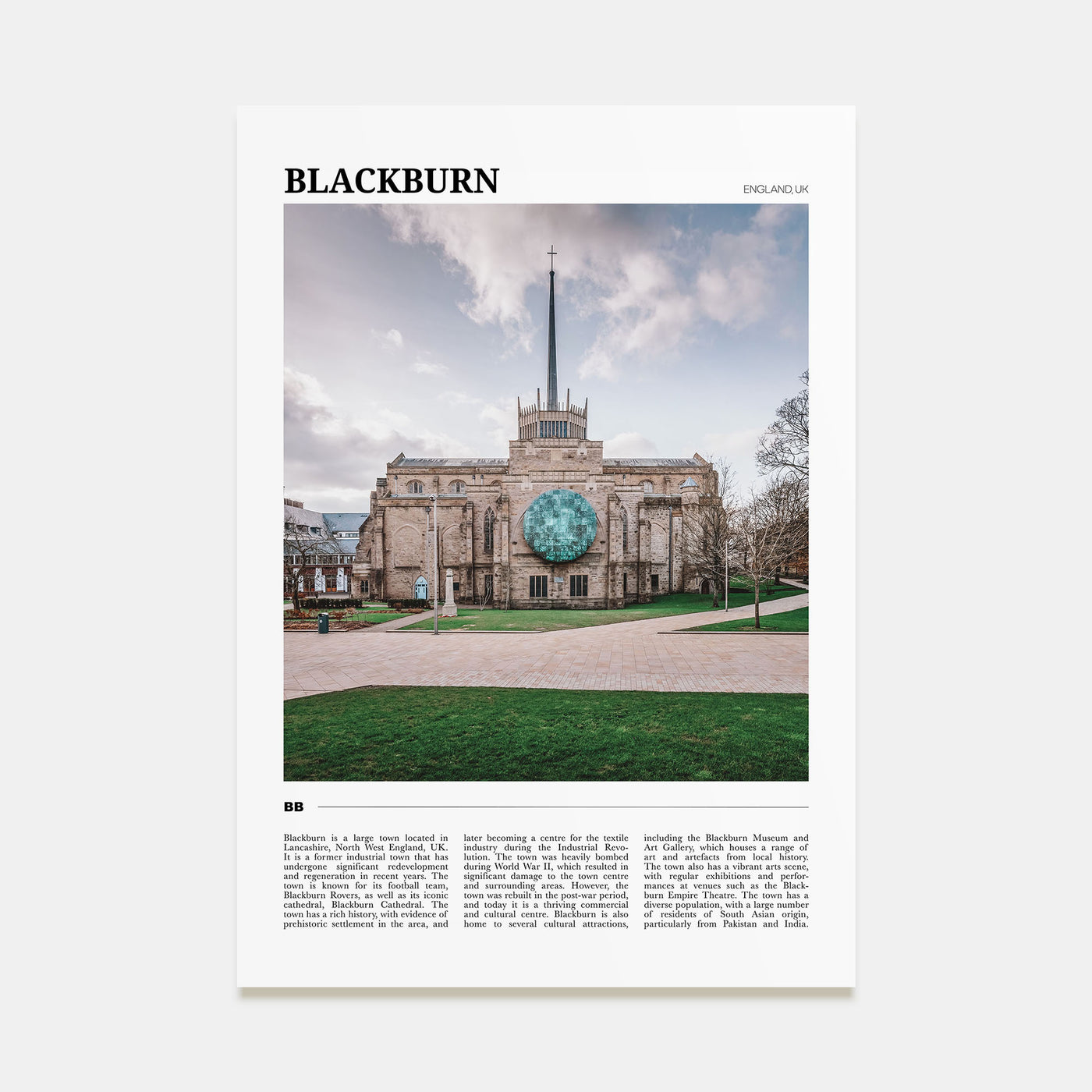 Blackburn Travel Color Poster