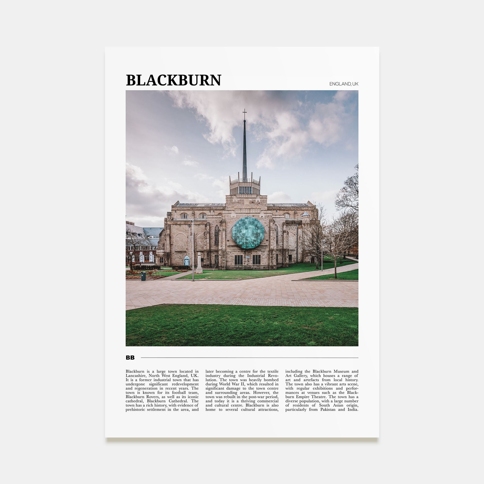 Blackburn Travel Color Poster