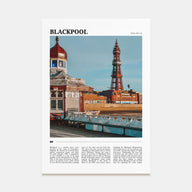 Blackpool Travel Color Poster