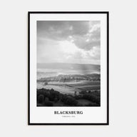 Blacksburg Portrait B&W Poster