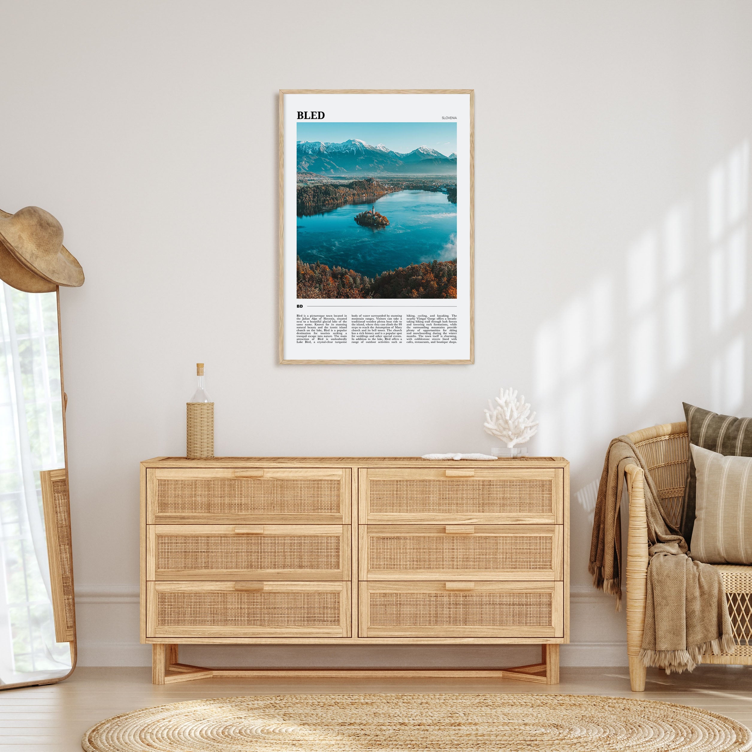 Bled Travel Color Poster