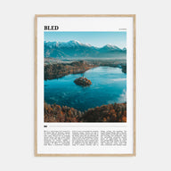 Bled Travel Color Poster