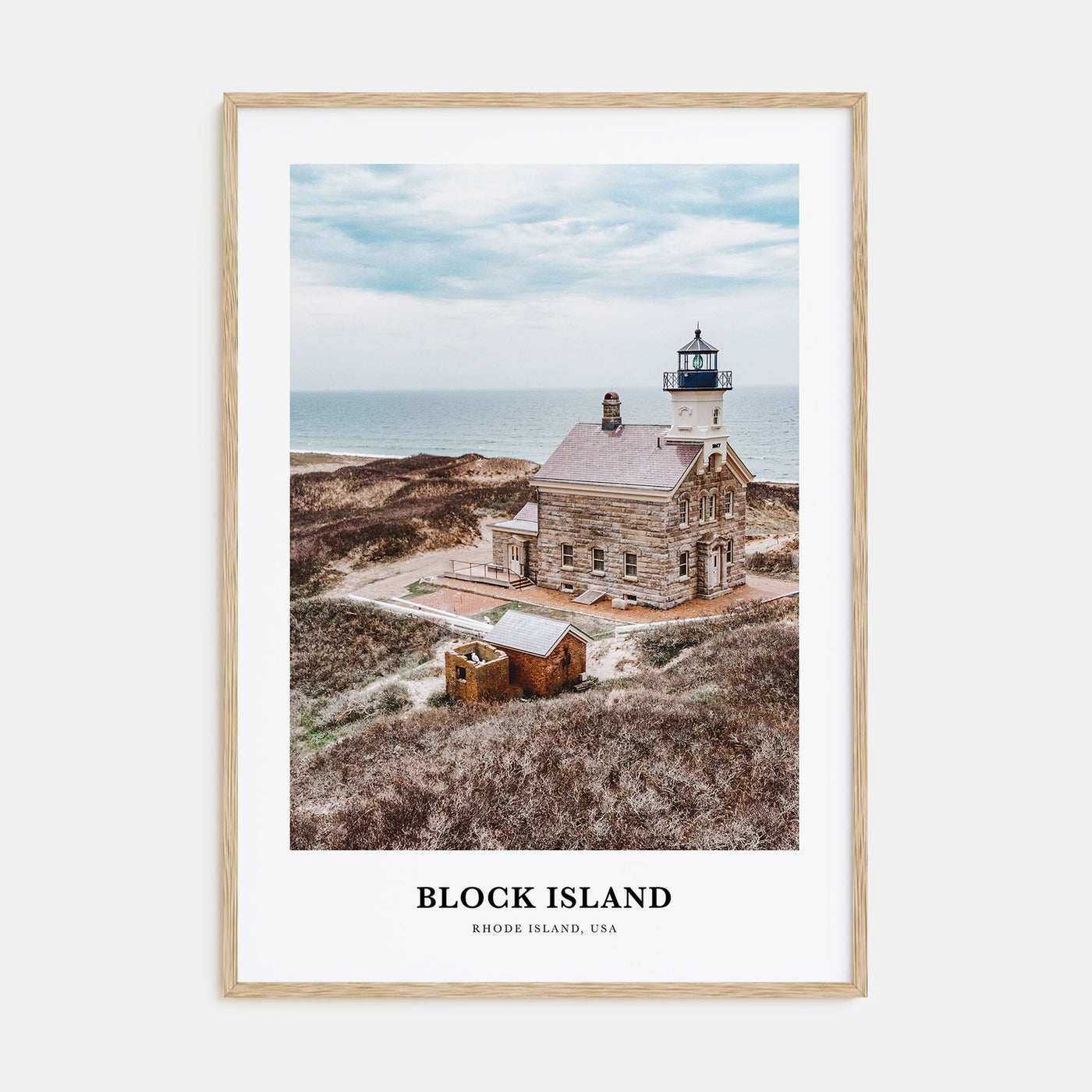 Block Island Portrait Color Poster
