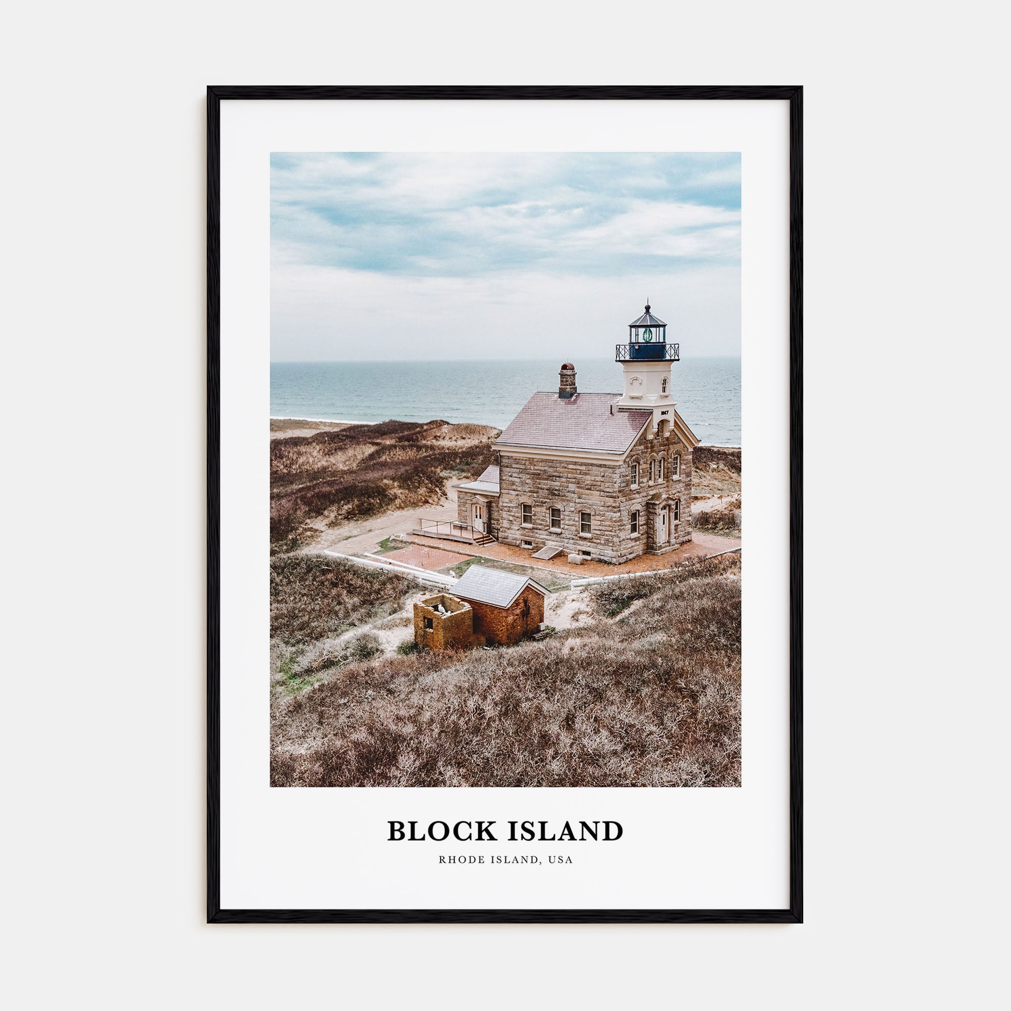 Block Island Portrait Color Poster
