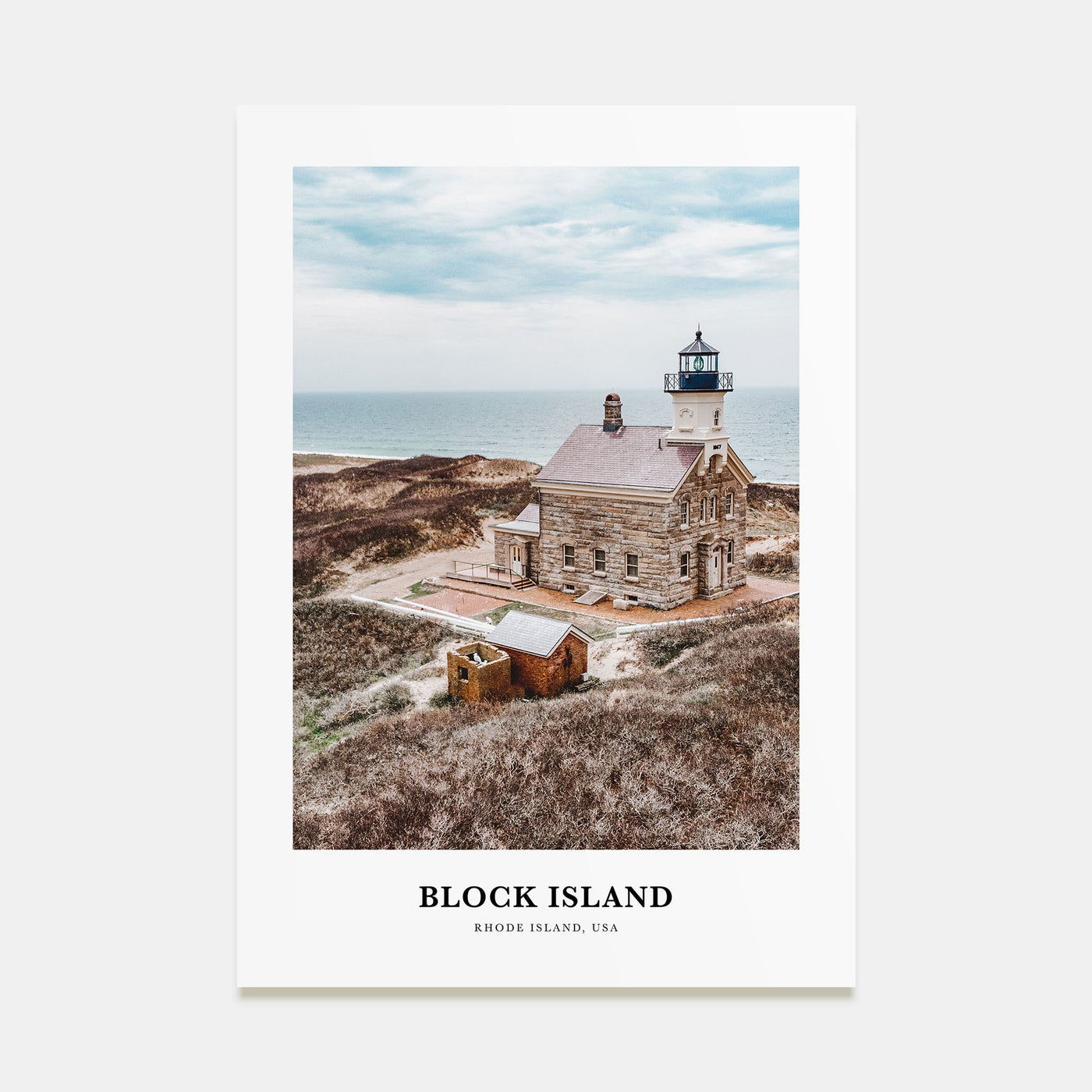 Block Island Portrait Color Poster