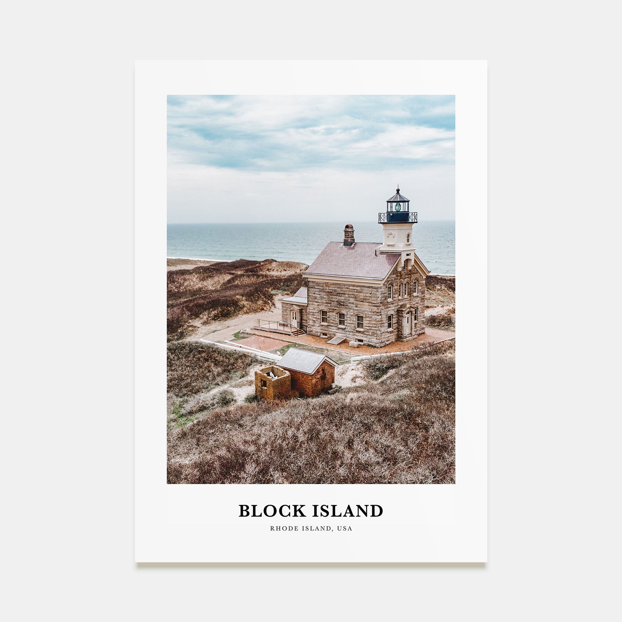 Block Island Portrait Color Poster