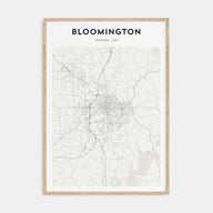 Bloomington Map Portrait Poster