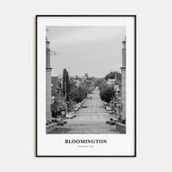 Bloomington Portrait B&W Poster
