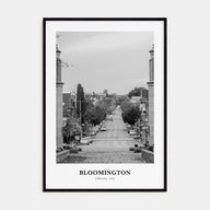 Bloomington Portrait B&W Poster