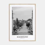 Bloomington Portrait B&W Poster