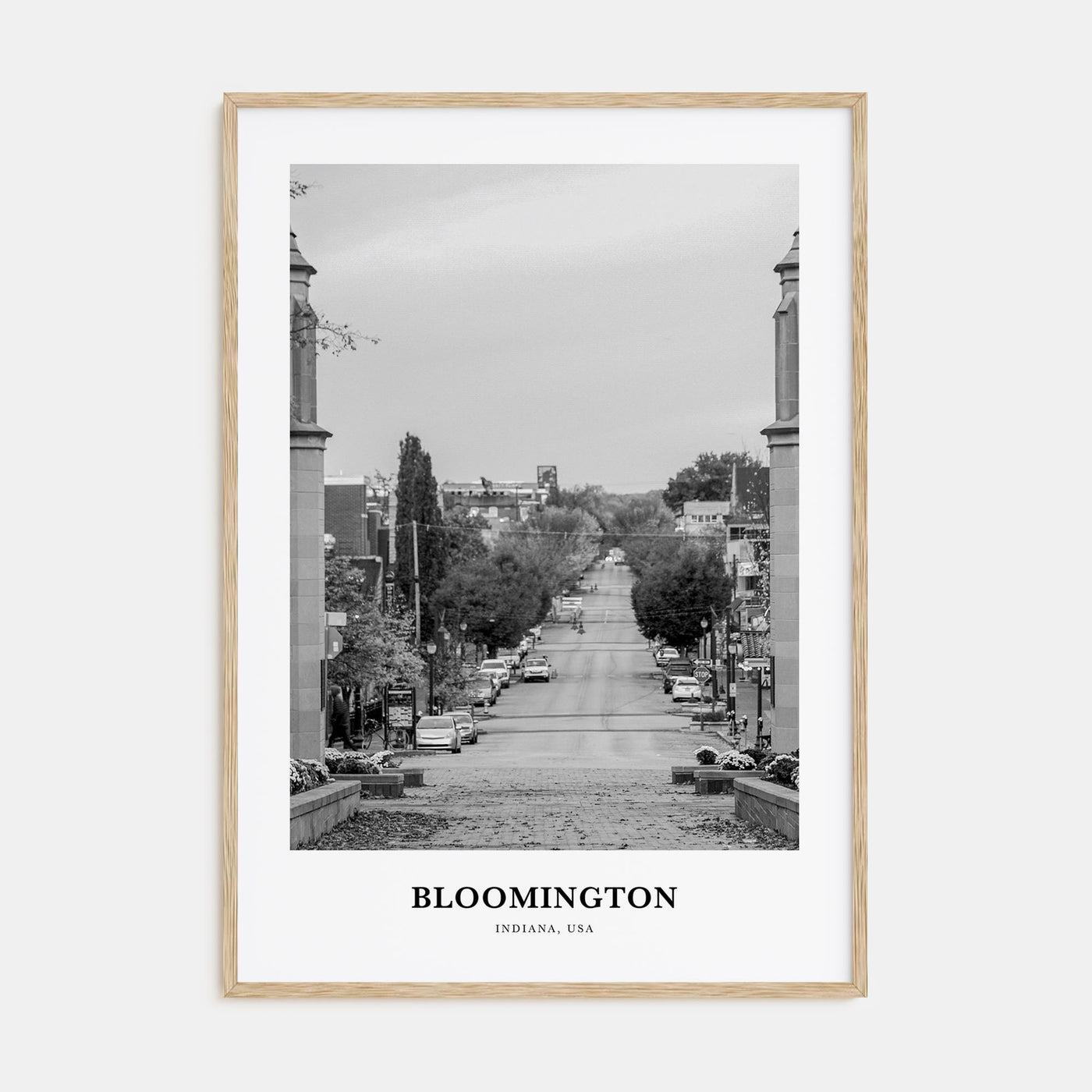 Bloomington Portrait B&W Poster